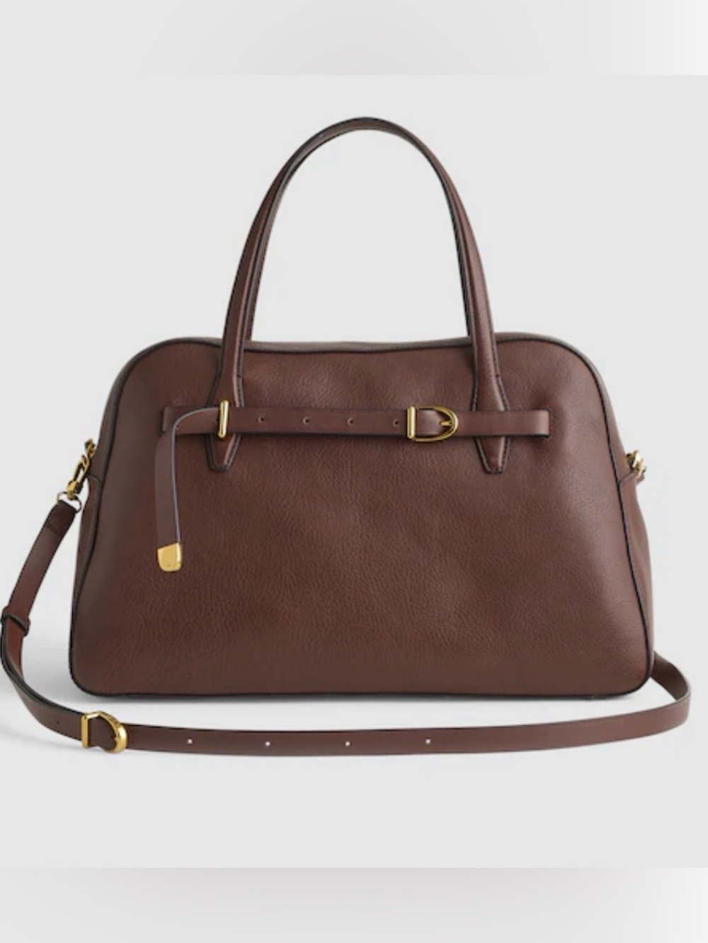 🤎New Madewell Belted Satchel Bag in Rich Brown (Discontinued)